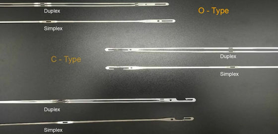 Weaving Flat Stainless Steel Heald Flat Heddle Wire Main Parts Of Rapier Loom