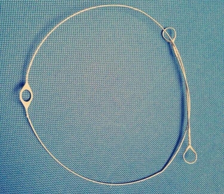 0.9x700mm Flanged Wire Heald  Nylon Covered With Welded Eyelet
