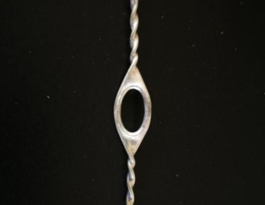 0.9x700mm Flanged Wire Heald  Nylon Covered With Welded Eyelet